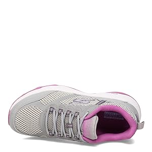 Skechers Women's GO Run Trail Altitude Sneaker, Gray/Purple, 8